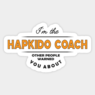 Hapkido Coach Sticker